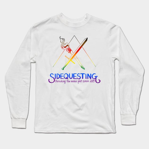 Pride Sidequesting Logo Long Sleeve T-Shirt by Sidequesting